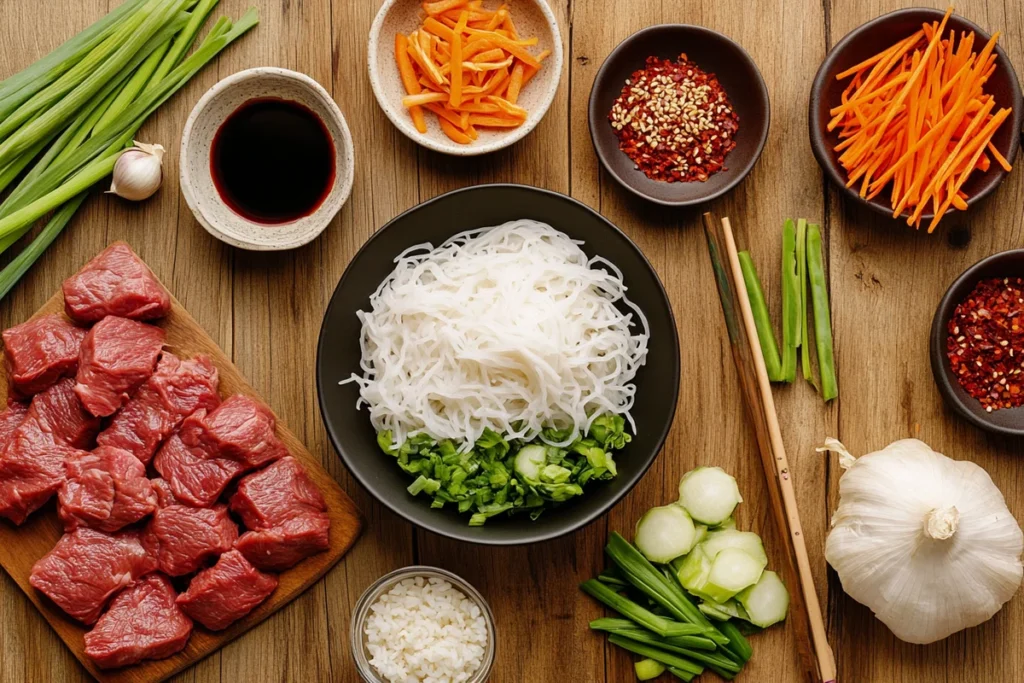 Beef and Rice Noodles