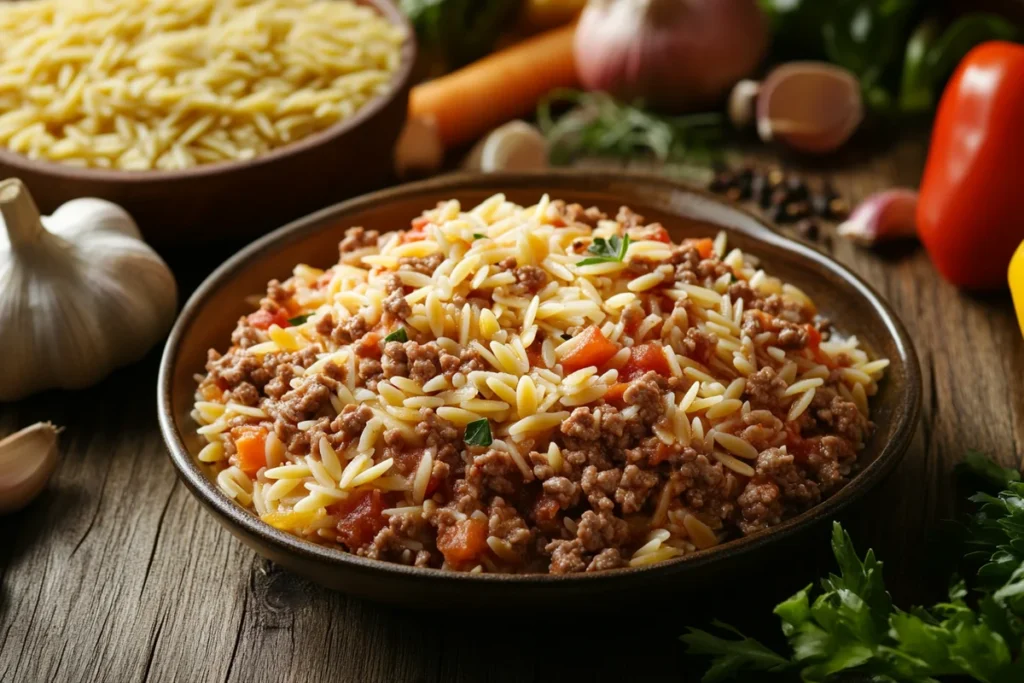 beef and rice a roni