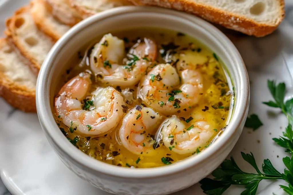 Naturally delicious white wine garlic butter sauce.