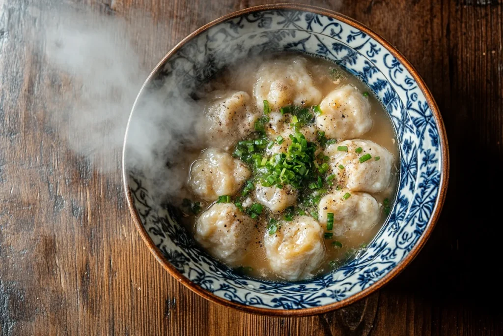Naturally Delicious Chicken and Dumplings in a bowl.