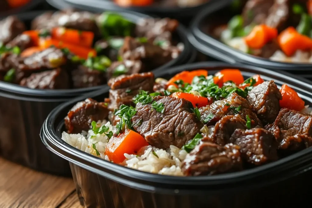 Beef and Rice Meal Prep