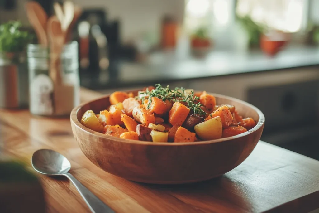 Naturally Roasted Sweet Potatoes and Carrots