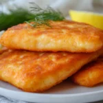 Air fried salmon patties on a plate