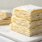 Perfect folding technique for puff pastry.