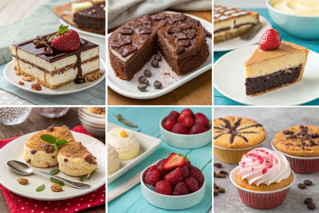 What are the 9 common desserts?